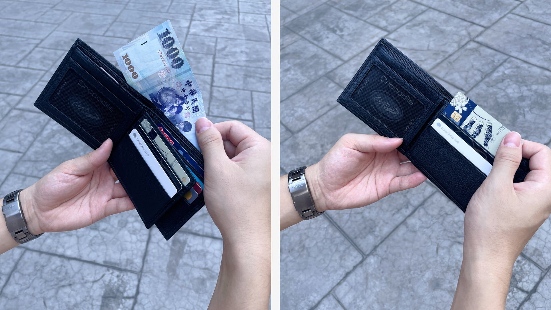 皮夾使用情境圖