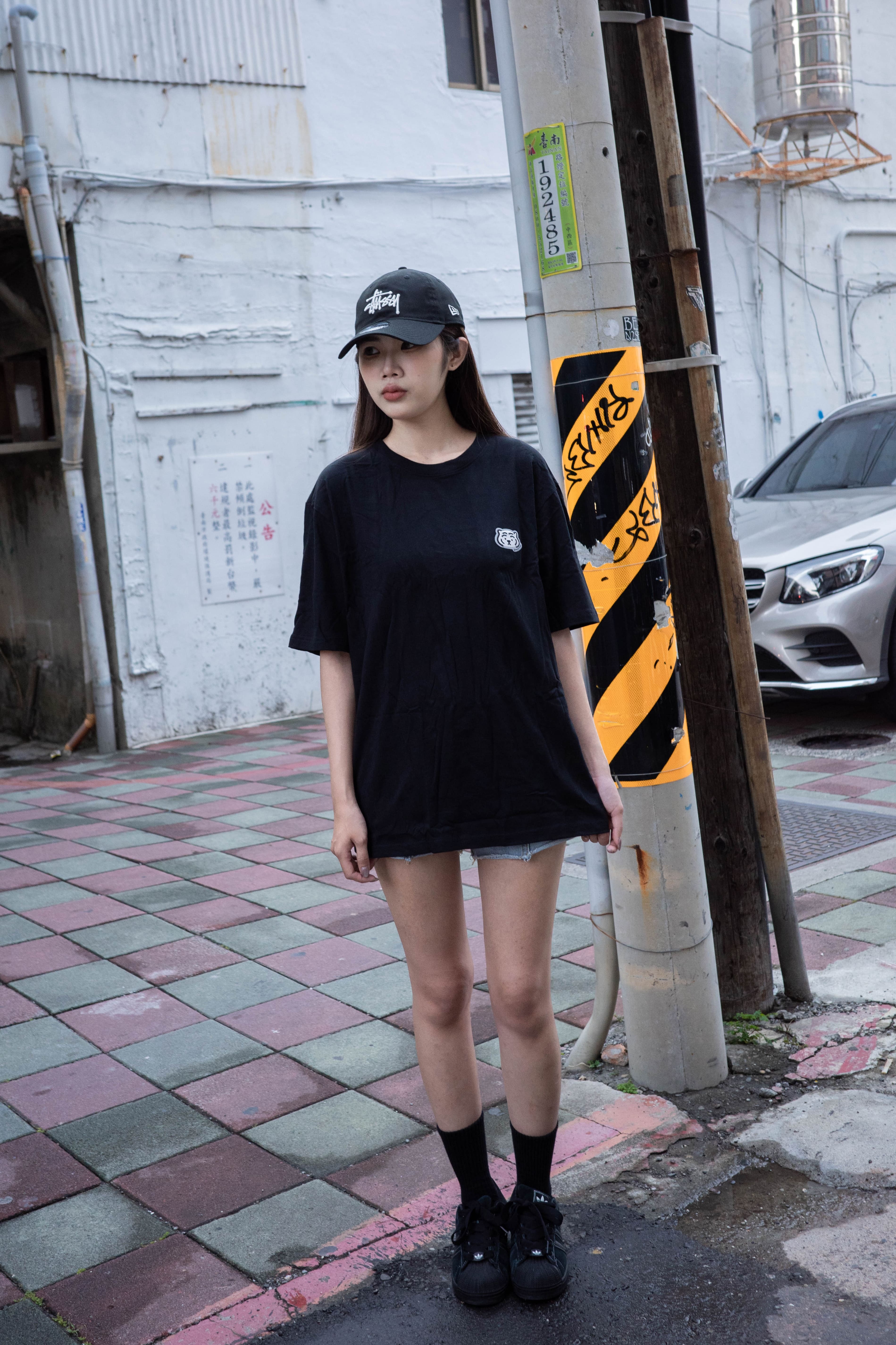 SPAO x Muzik Tiger 兩件組 一黑一白 sprwe38u04-00 小老虎刺繡