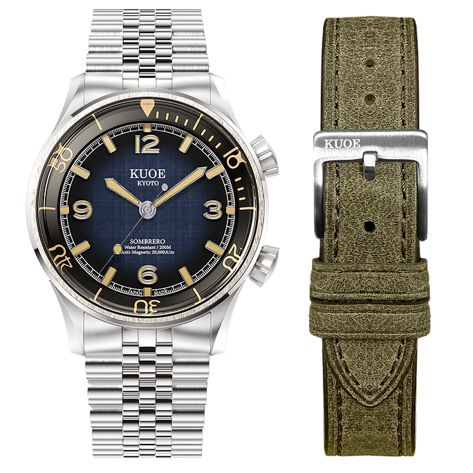 SOMBRERO 90-011 - Gradation Navy, Linen Textured Dial