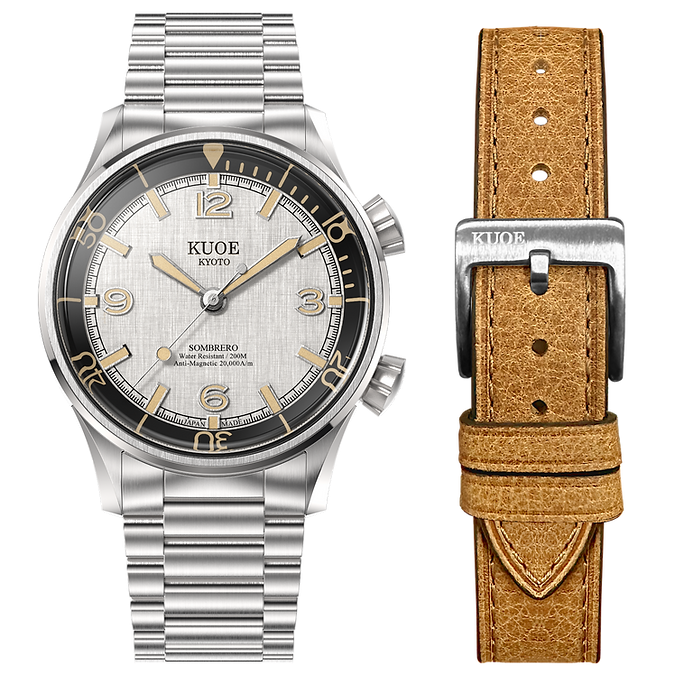 SOMBRERO 90-011 - Silver Linen Textured Dial