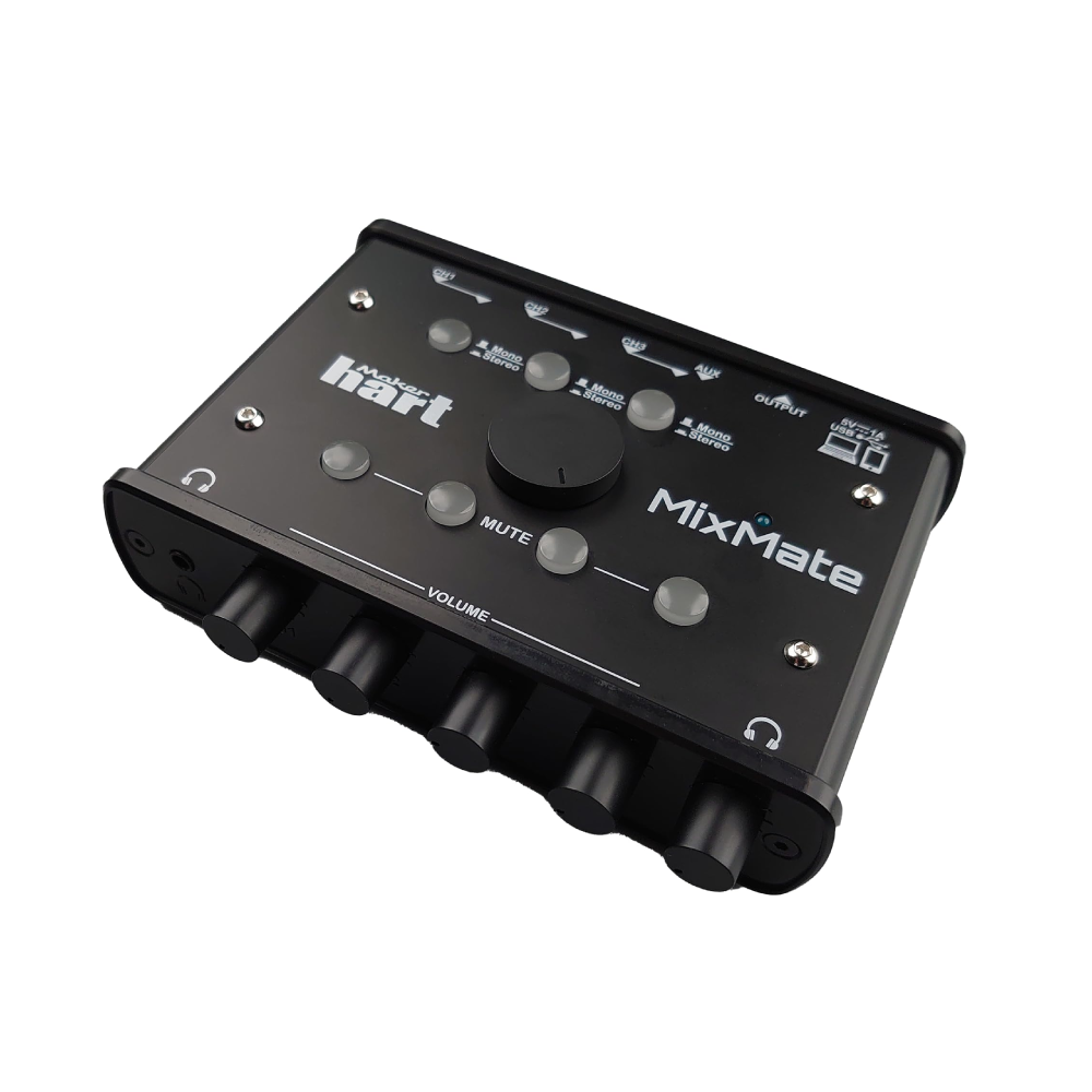 MakerHart MakerHart / Mixmate 4軌小型混音器 — 三峽錄音 / 音響｜YA! 玩音樂