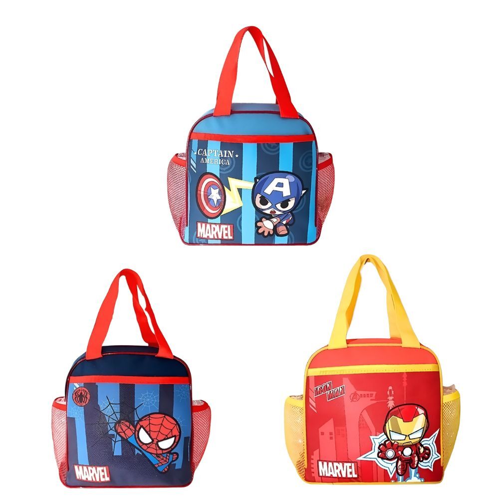 MARVEL 漫威｜新款漫威Q版英雄系列造型餐袋/便當袋