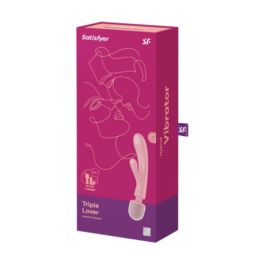 Satisfyer - Triple Lover 2 in 1 Vibrator - Pink