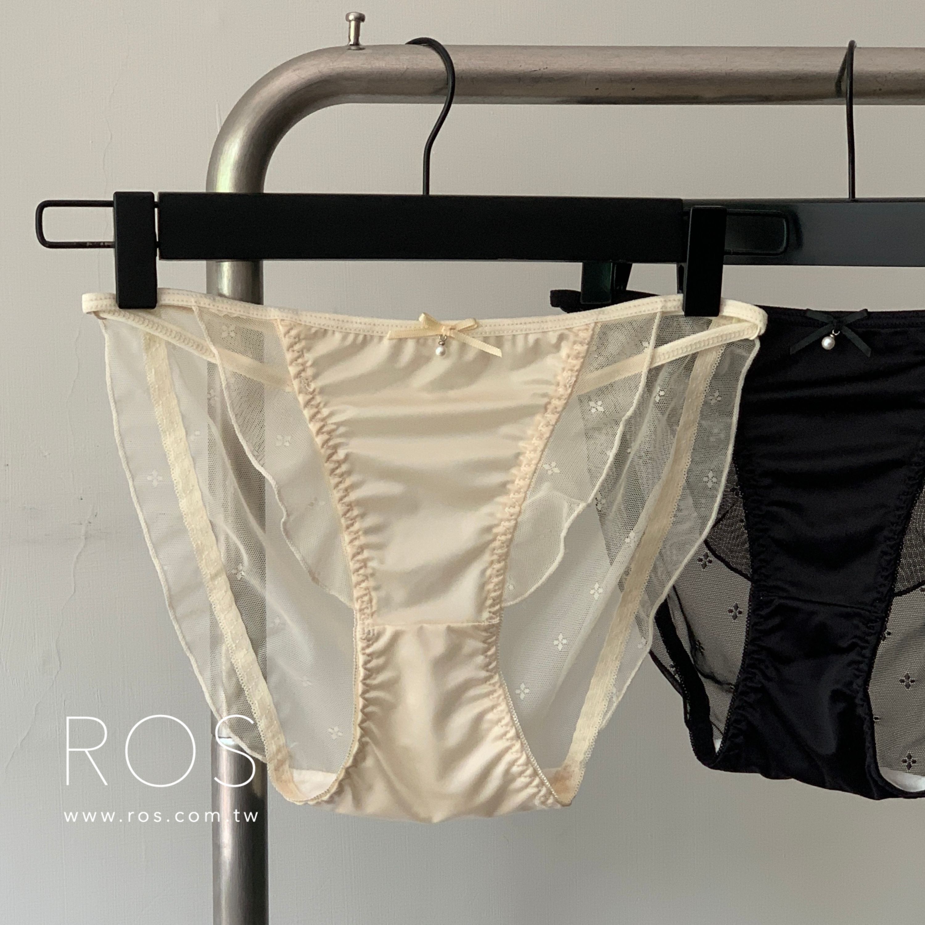 小珍珠網紗花邊 (2colors)