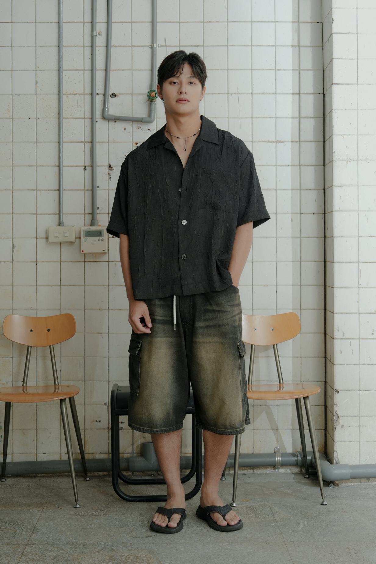 【itself】Utility Wrinkle Shirt #襯衫