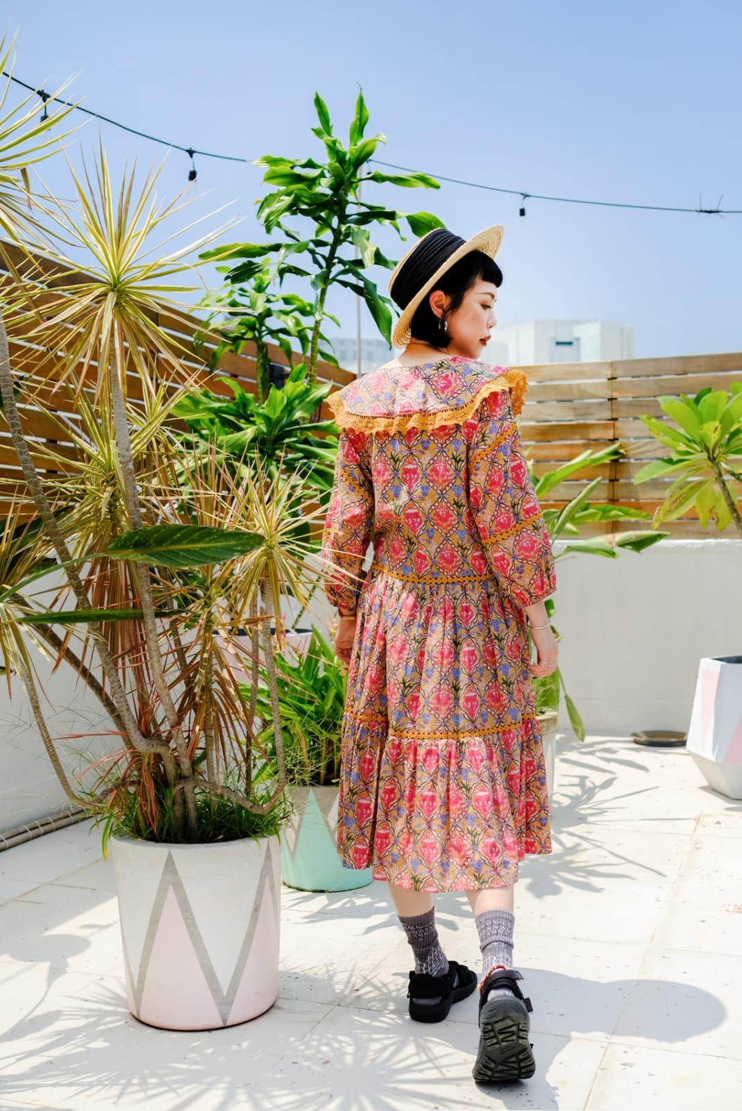 Macrame 連身裙 - M2591C1