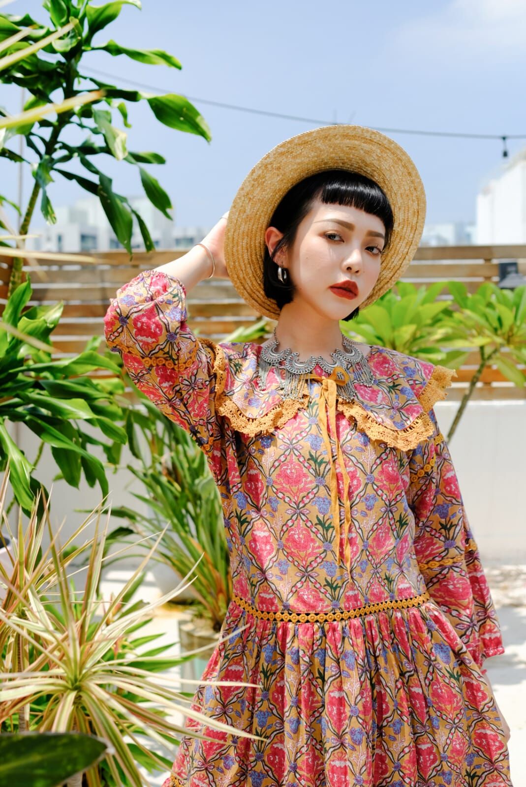 Macrame 連身裙 - M2591C1