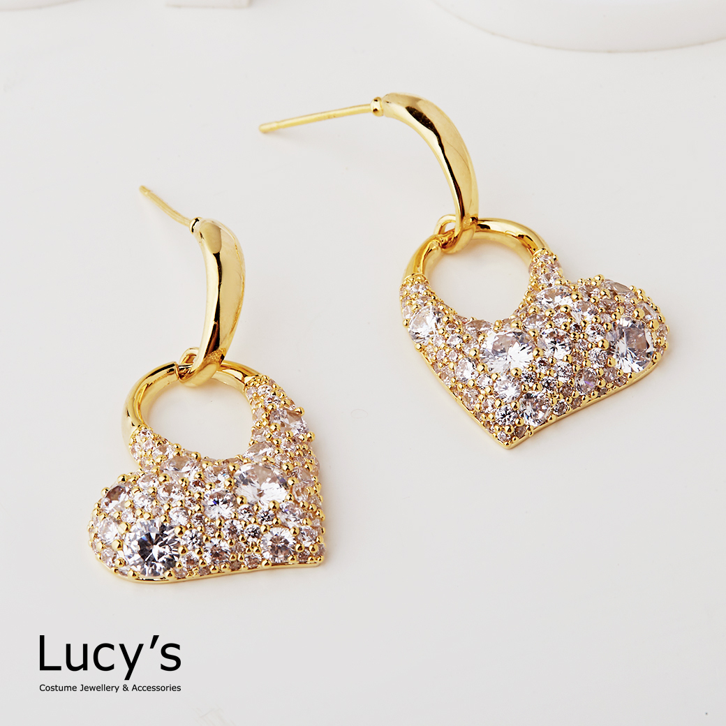 掛心 耳環 (二色) (122064/122065)