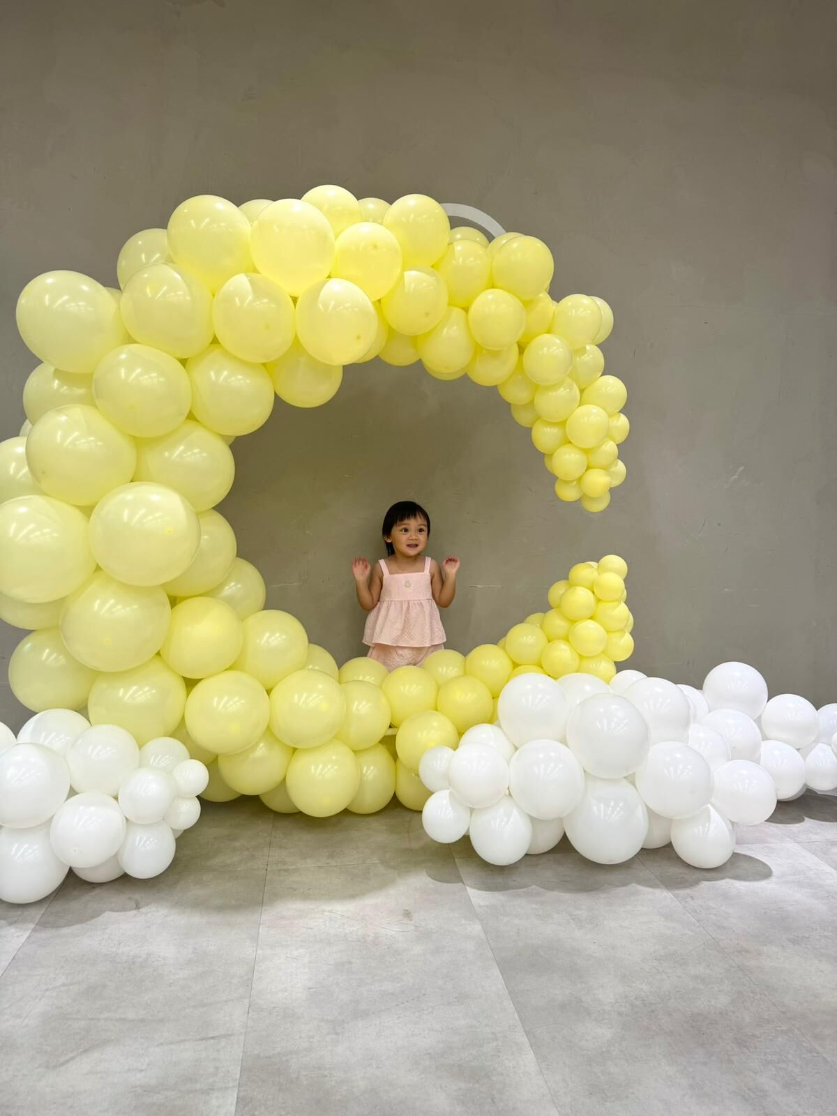 月亮及雲朵氣球組合氣球