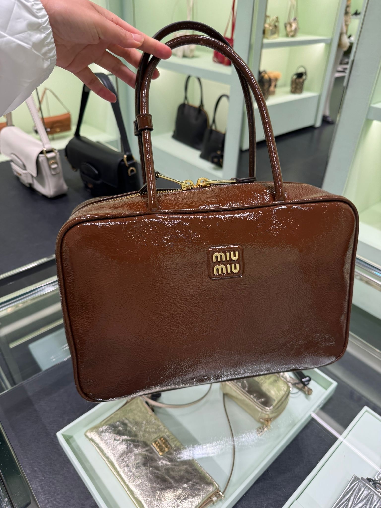 Miumiu bag Beau shoulder bag brown 5BB117