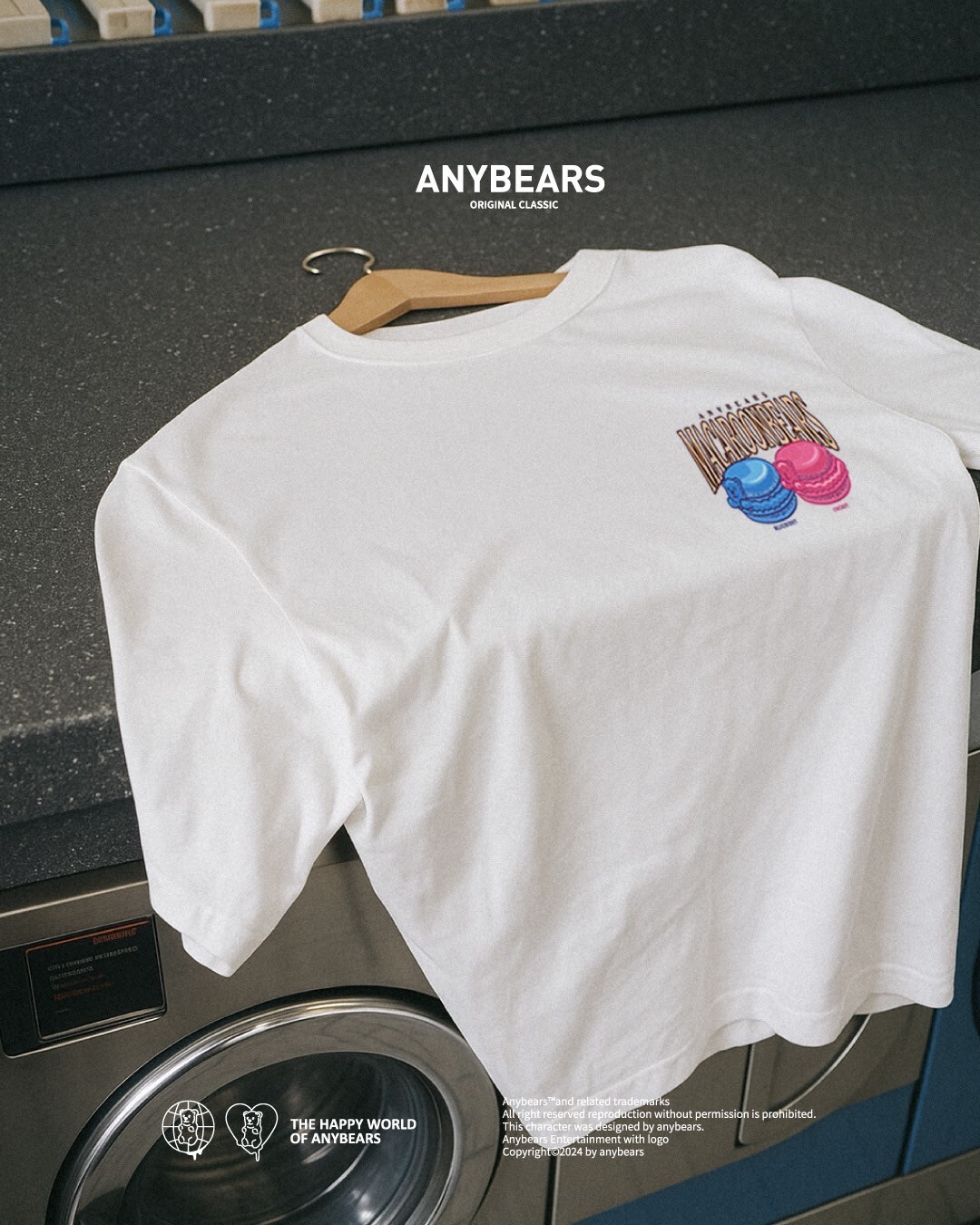 ANYBEARS® Macarons BEAR 馬卡龍熊 短Tee