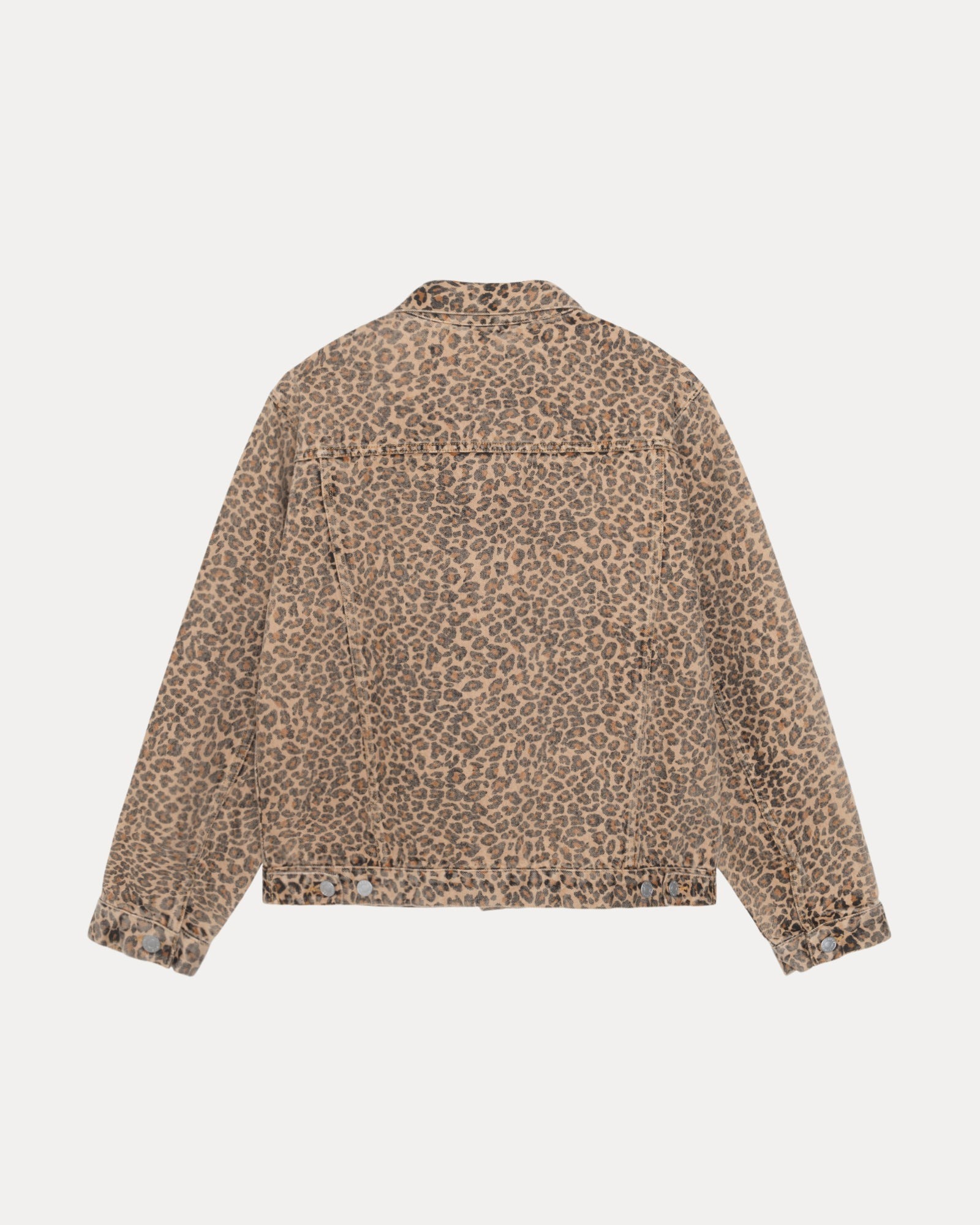 2025SS STUSSY TRUCKER DENIM VINTAGE WASH 豹紋 外套 現貨 115839