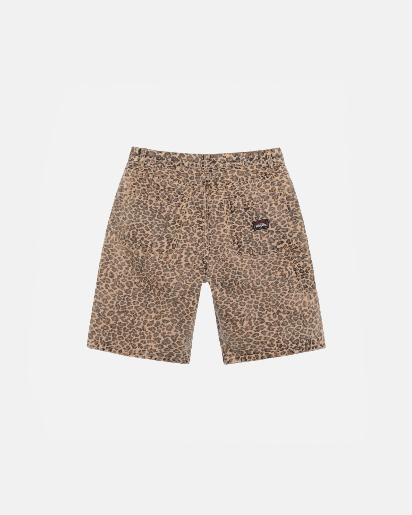 2025SS STUSSY WORK SHORT VINTAGE WASH 豹紋 短褲 現貨 112336