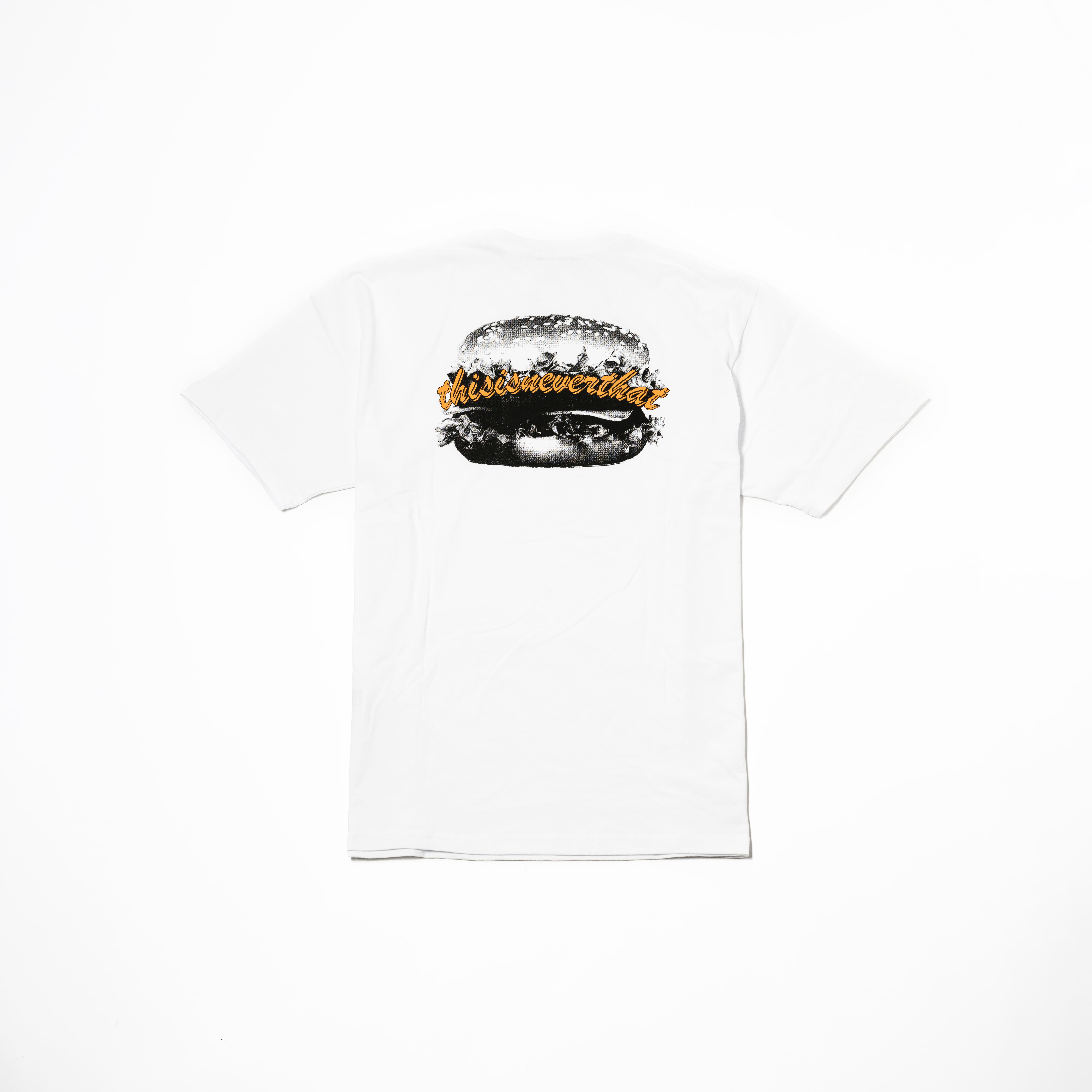-(B2d01)-THISISNEVERTHAT HAMBURGER TEE T.N.T 漢堡 插畫 短Ｔ白色-TN251TTSST38