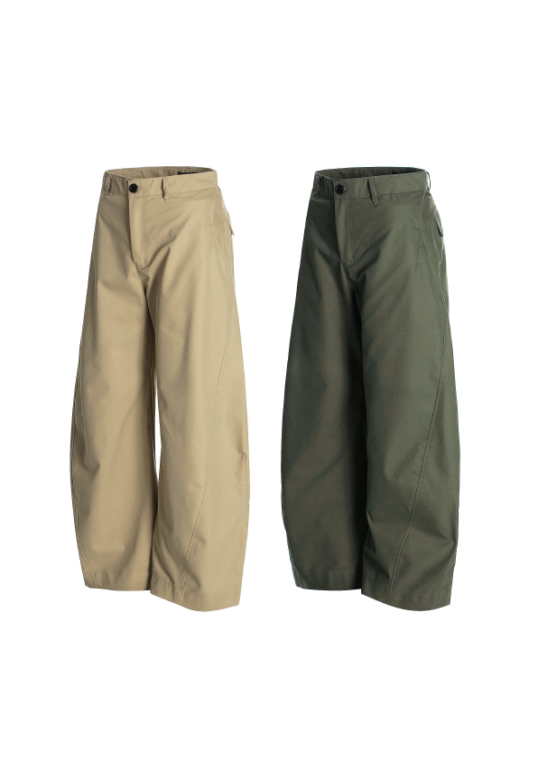 - SIMPLEACTION - 美式復古立體裁減擴腿休閒褲