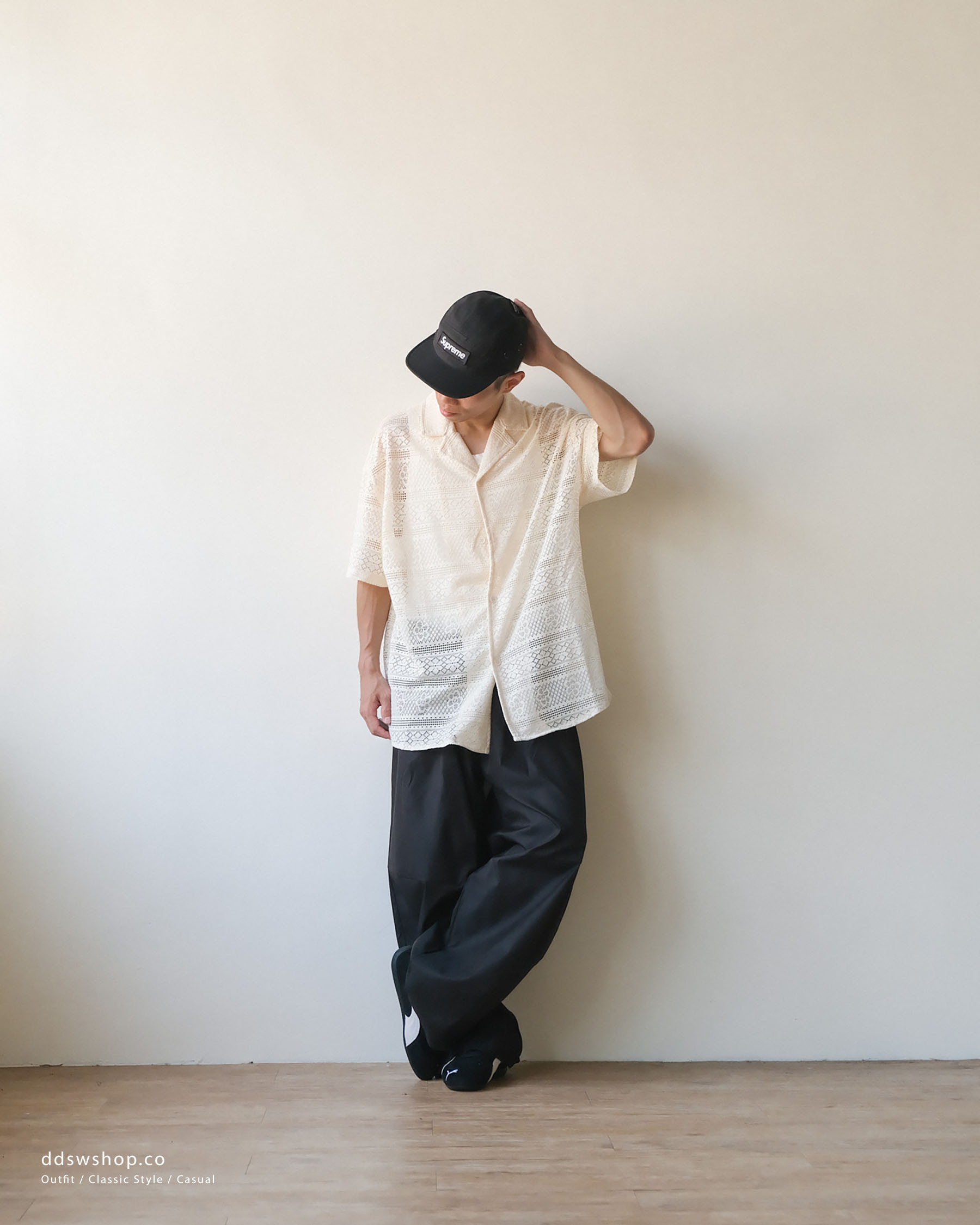 D.CLOSET 簍空古巴襯衫 ST02