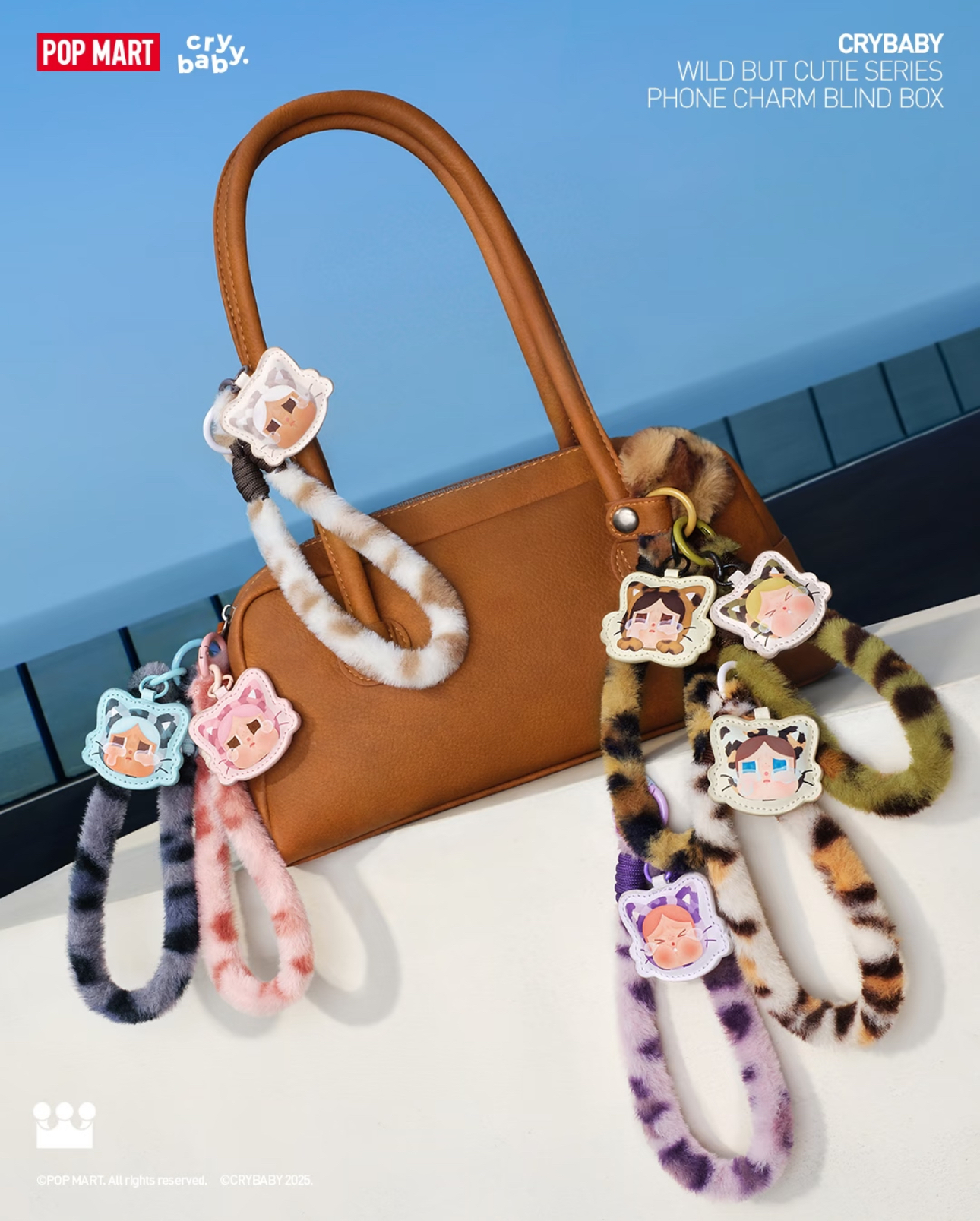 POPMART 泡泡瑪特 CRYBABY 豹豹貓貓系列 手機鍊盲盒