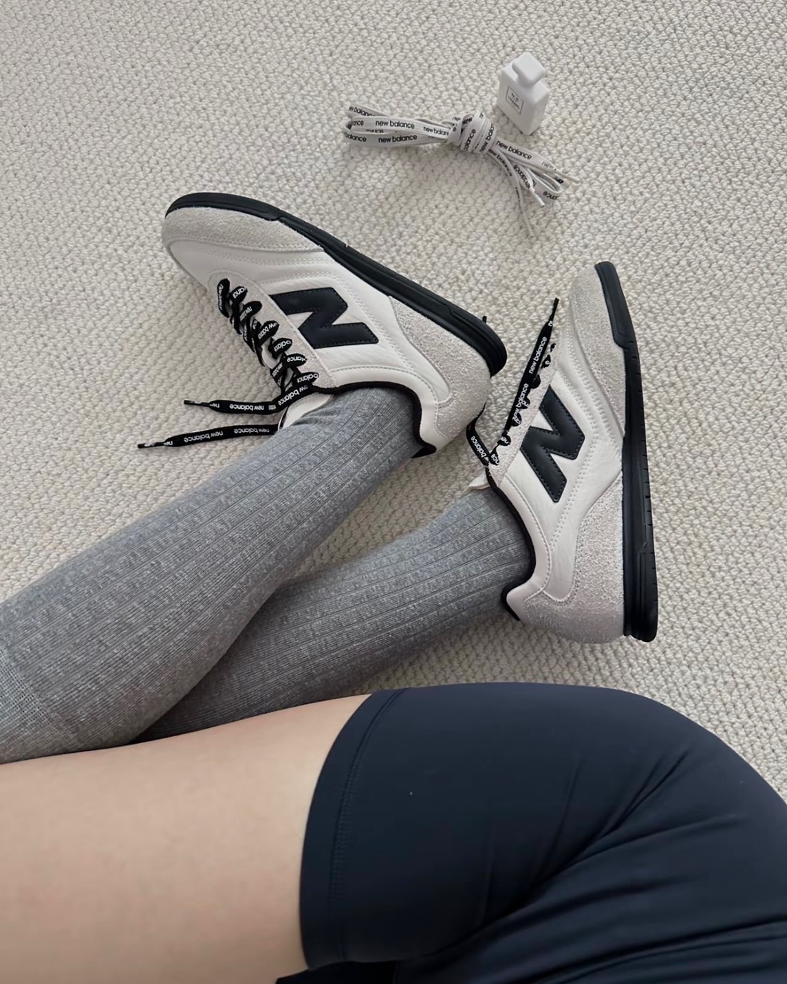 New Balance x niko and... RC42 麂皮 運動鞋 雙鞋帶 MIU風 熊貓配色