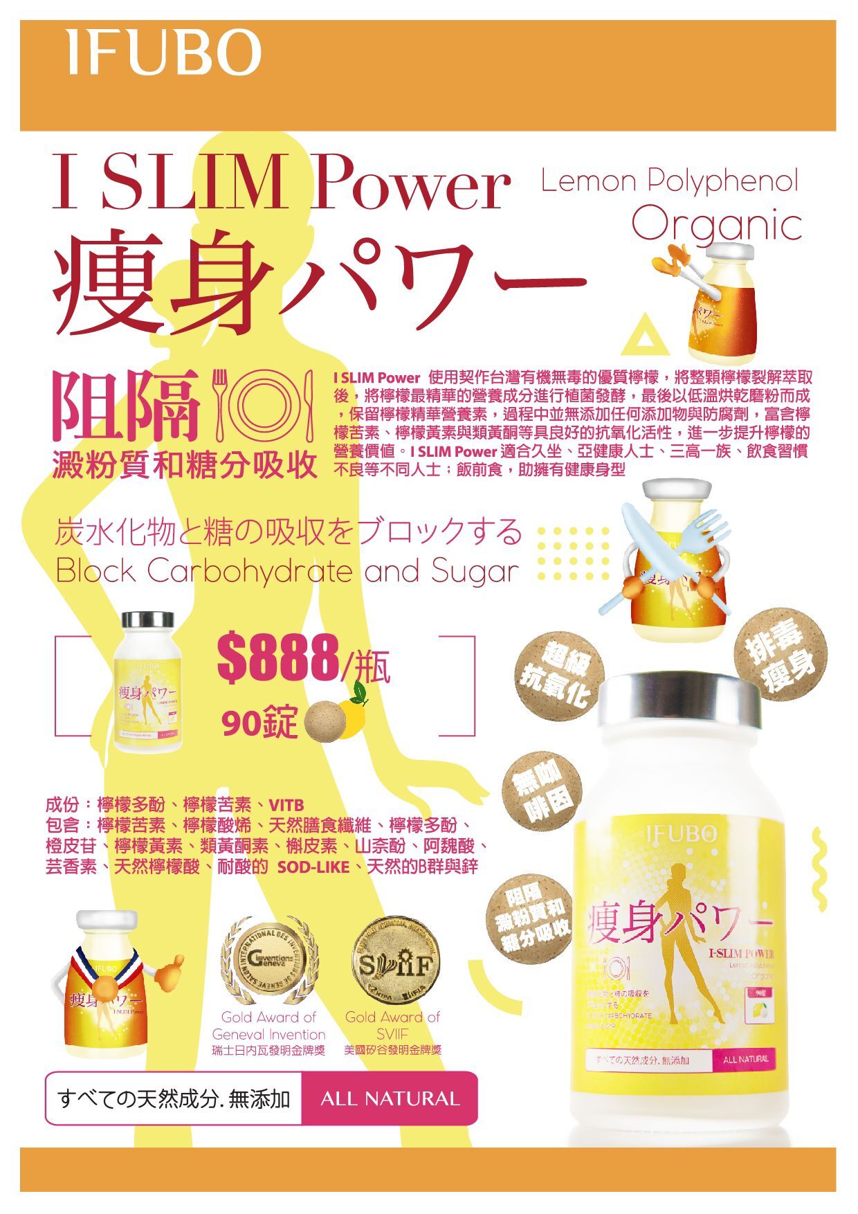 IFUBO SLIM Power 抗澱粉瘦身錠
