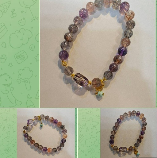 [S] GEMZ & CO FGY 8MM HIGH GRADE SUPER 7 BRACELET, Y487 (Y487)