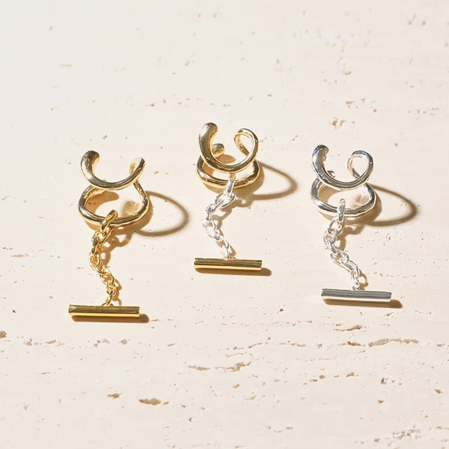 SOIERIE / Infinity chain cuff ring