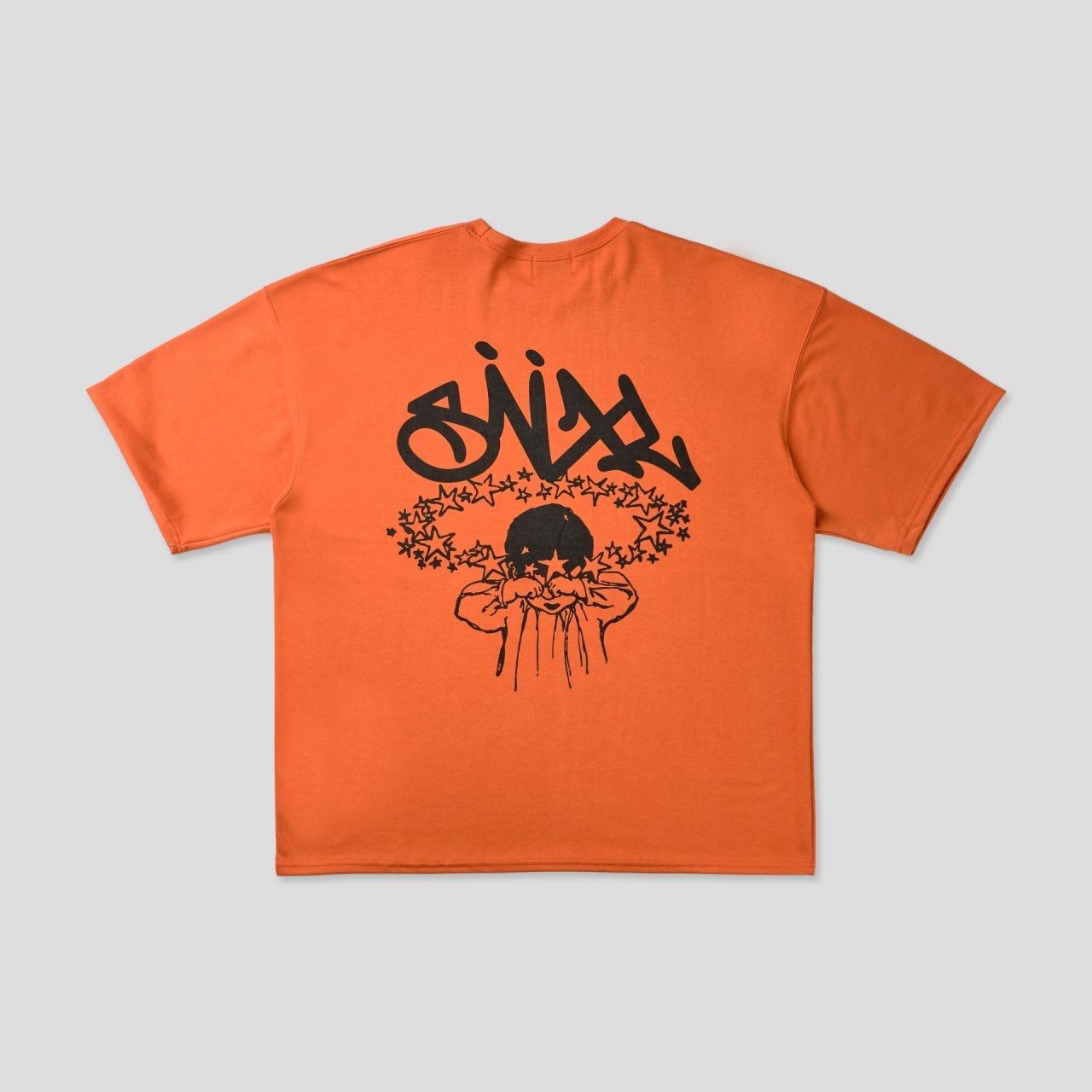 OverSize英文字圖案短袖Tee SVXL-072T