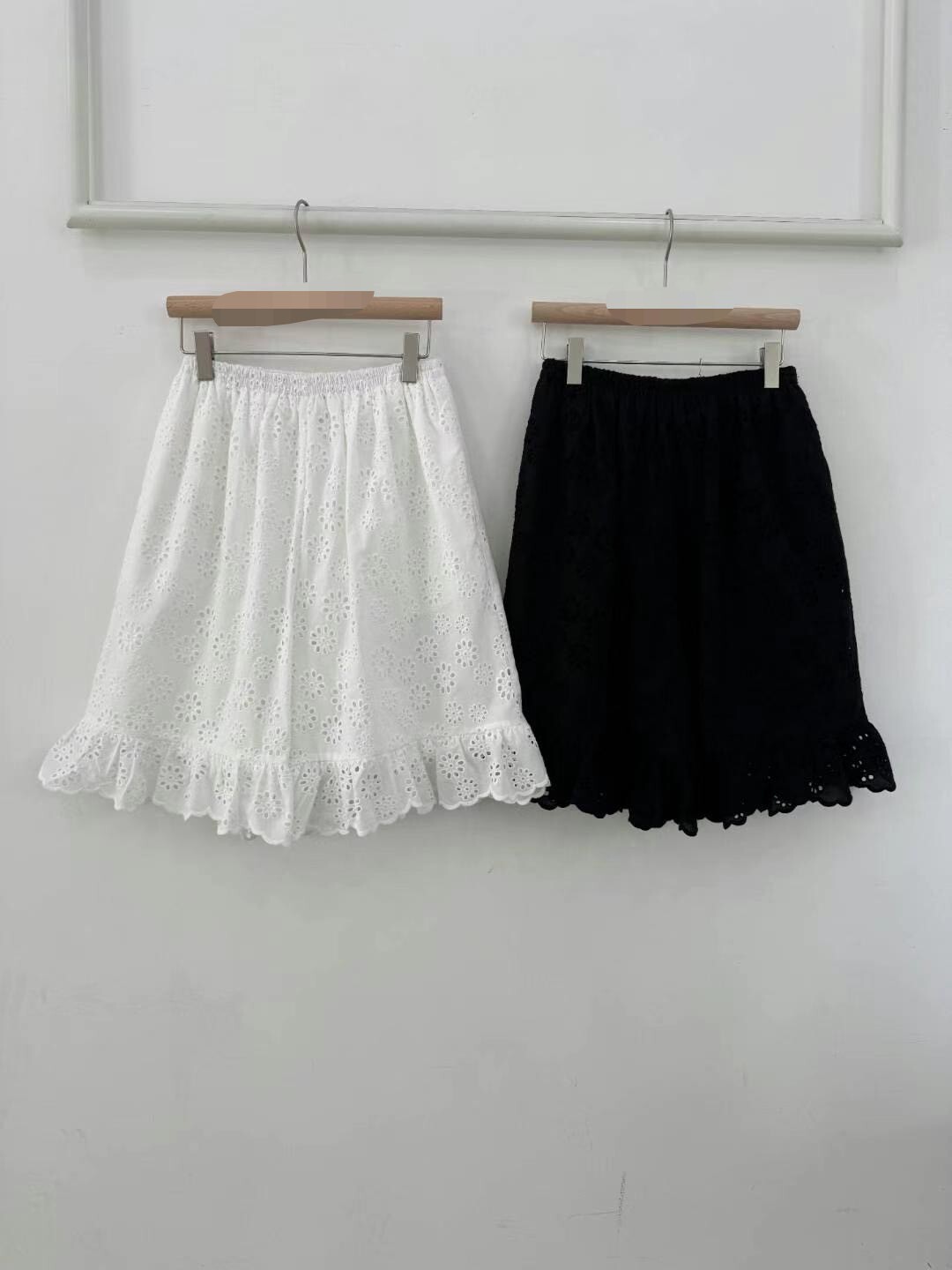 五分荷葉蕾絲褲