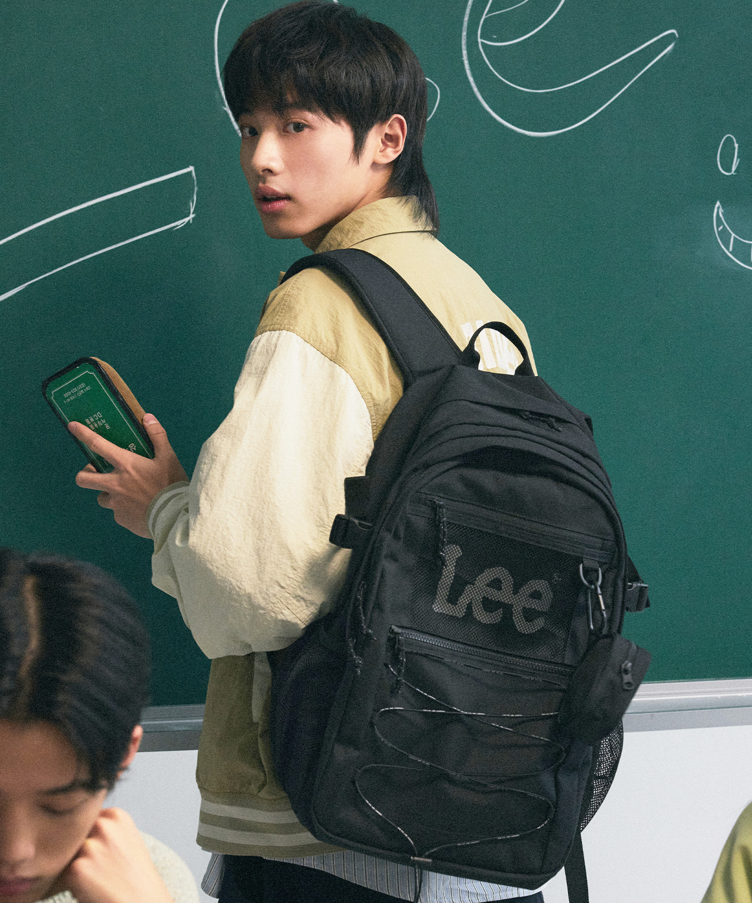 韓國限定 🇰🇷 LEE Cordura String Backpack (Black)
