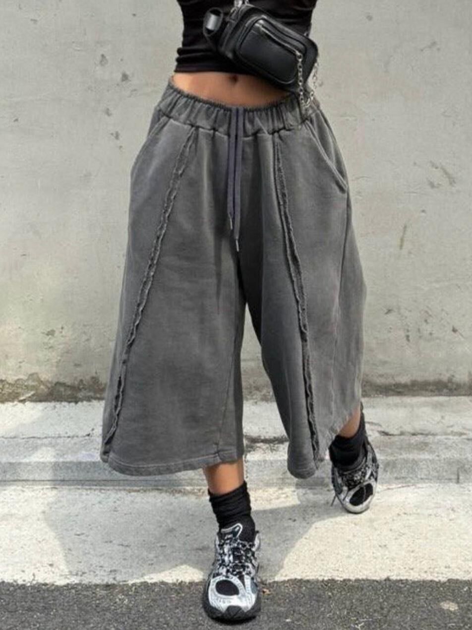 洗水淨色短褲 P3092