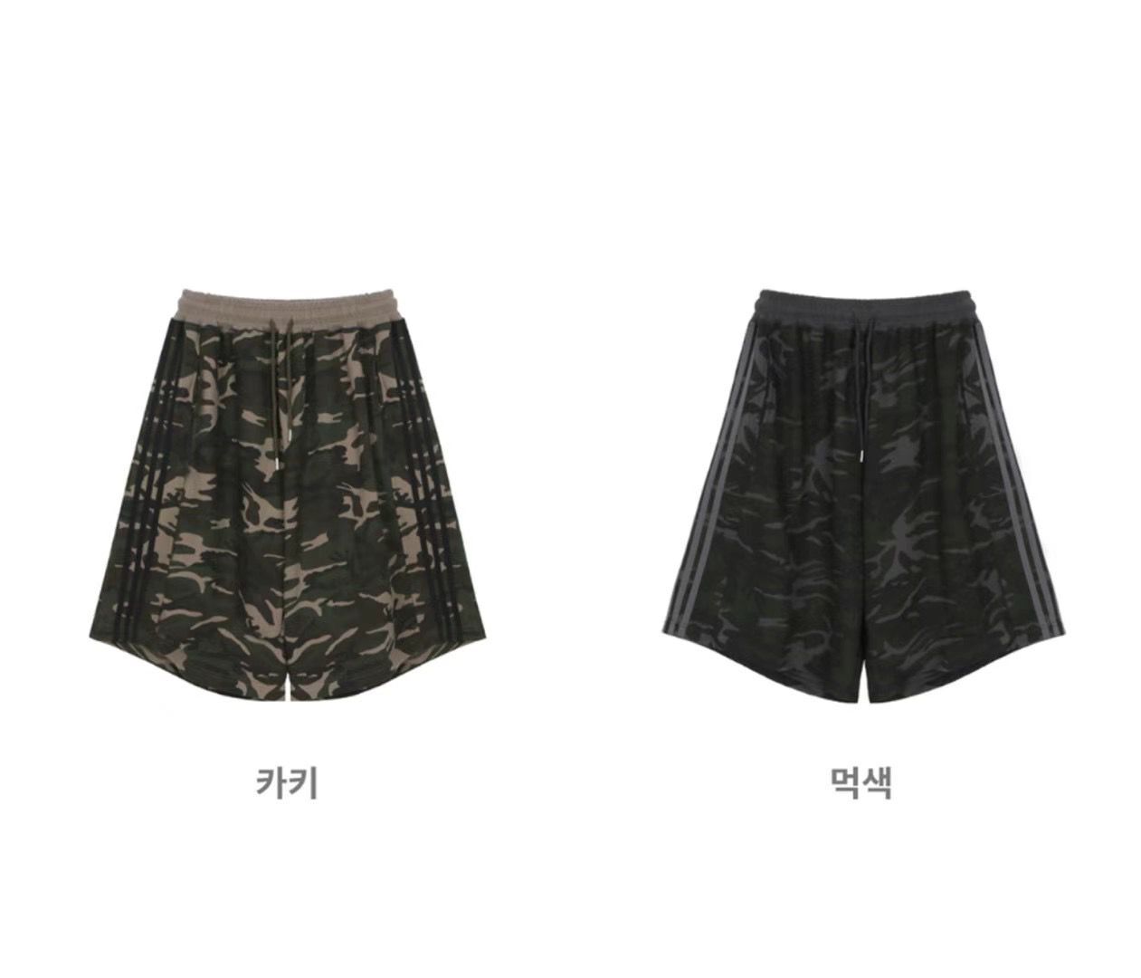 三間迷彩短褲 P3099