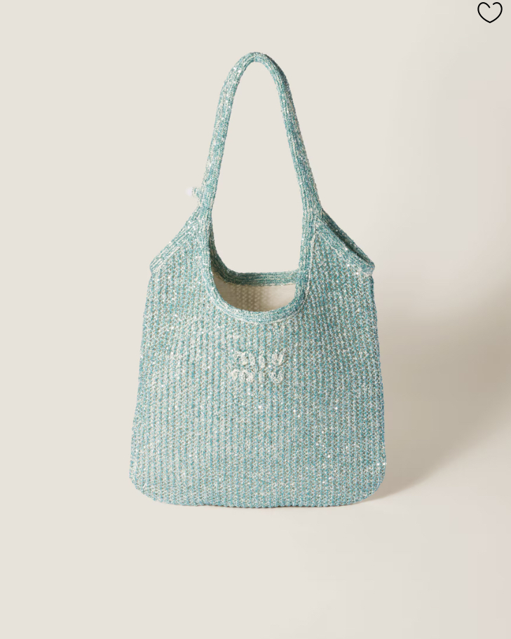 Miu Miu IVY Sequin Mesh Bag