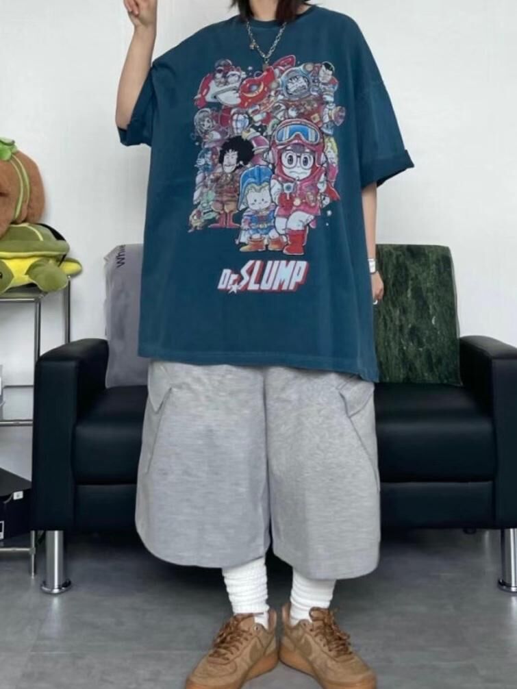 卡通圖案英文字短袖Tee T5710