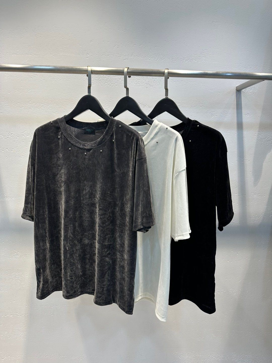 淨色絲絨短袖Tee T5713