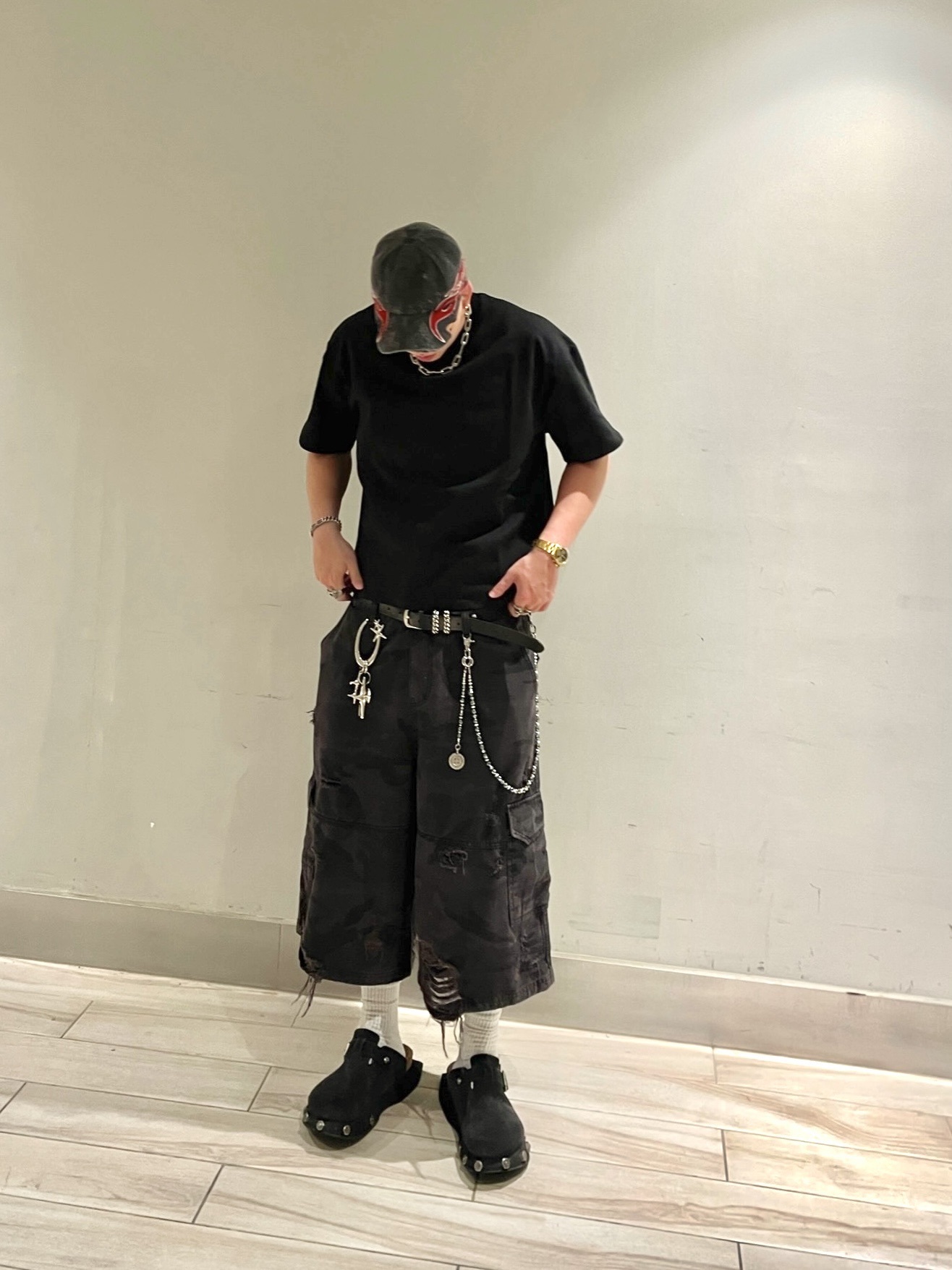 《K》BOXY'圓領'重磅素寬短T