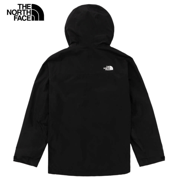 The North Face 北面 男款 黑色三合一防水外套｜DryVent 透氣連帽可拆抓絨內裡外套 JUN25