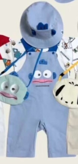 日單 Sanrio Characters 系列 水怪背帶褲