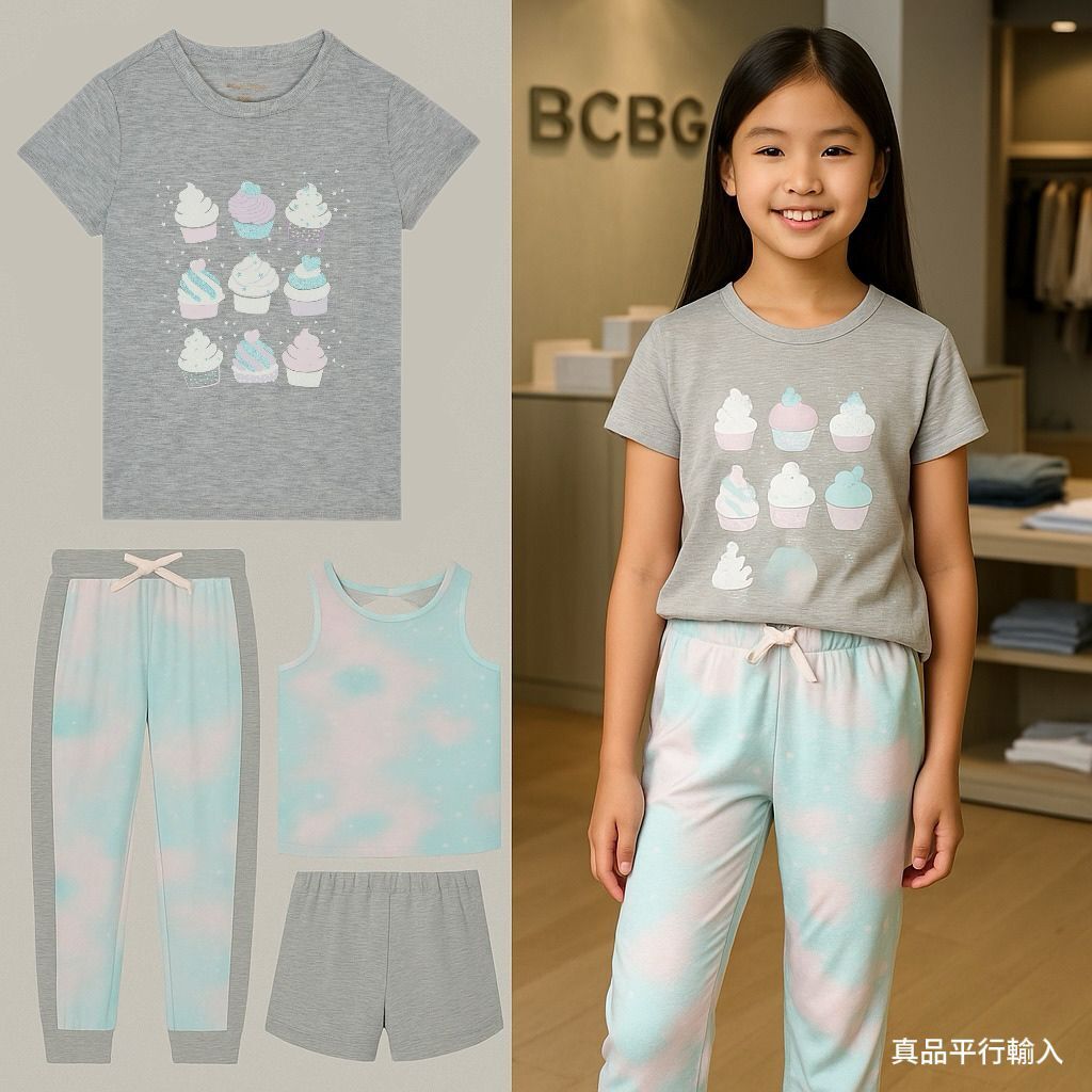 【現貨】BCBG G061104 女童家居服套裝4件套