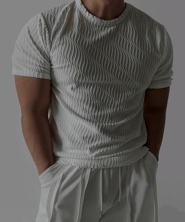 Group Wave 肌肉貼合短袖上衣