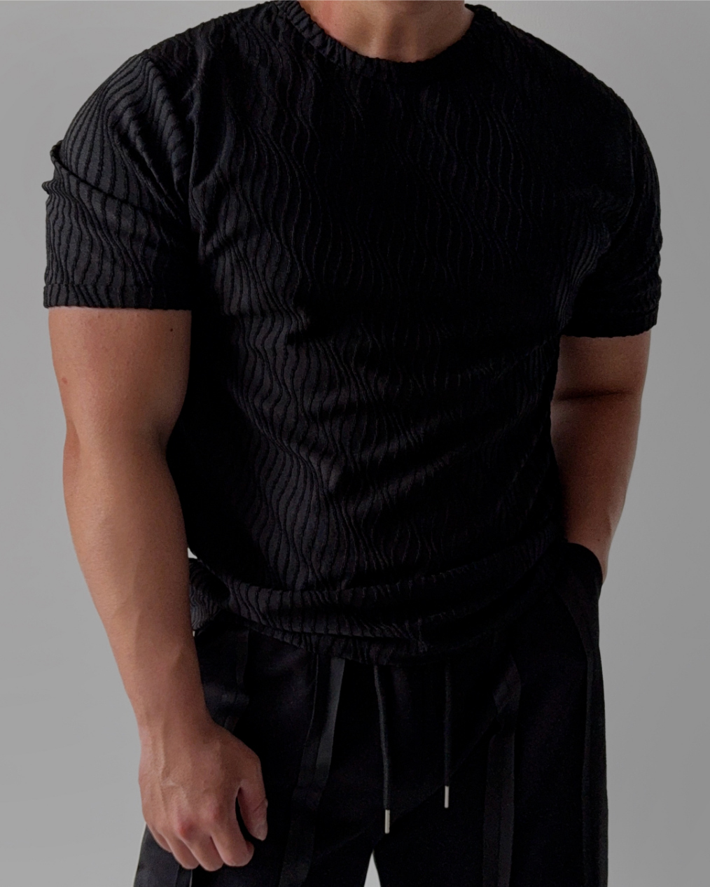 Group Wave 肌肉貼合短袖上衣