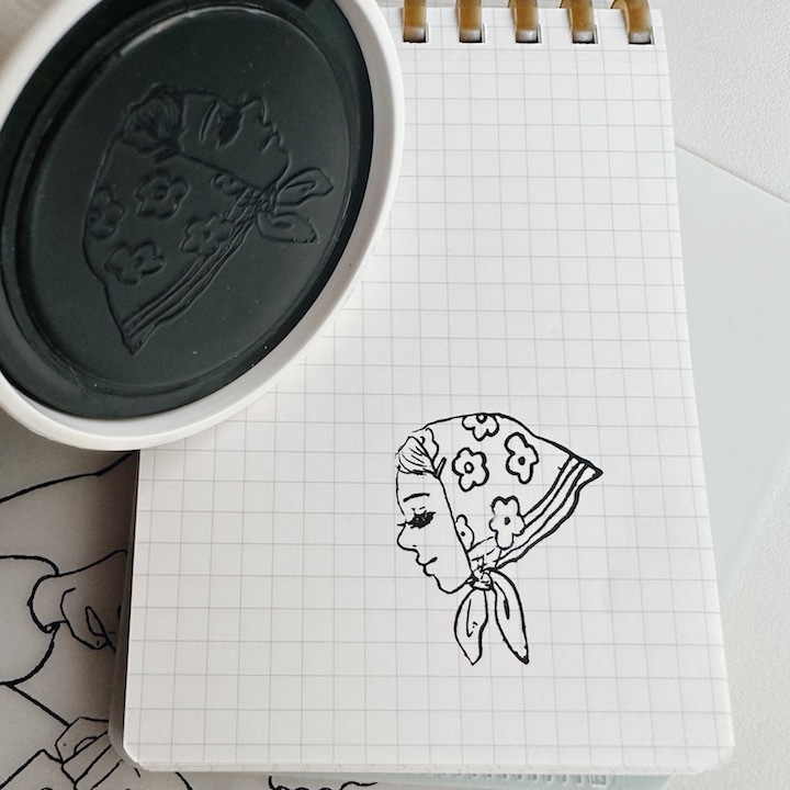 頭巾女孩 Shachihata 甜蜜生活 連續印章｜甜蜜生活