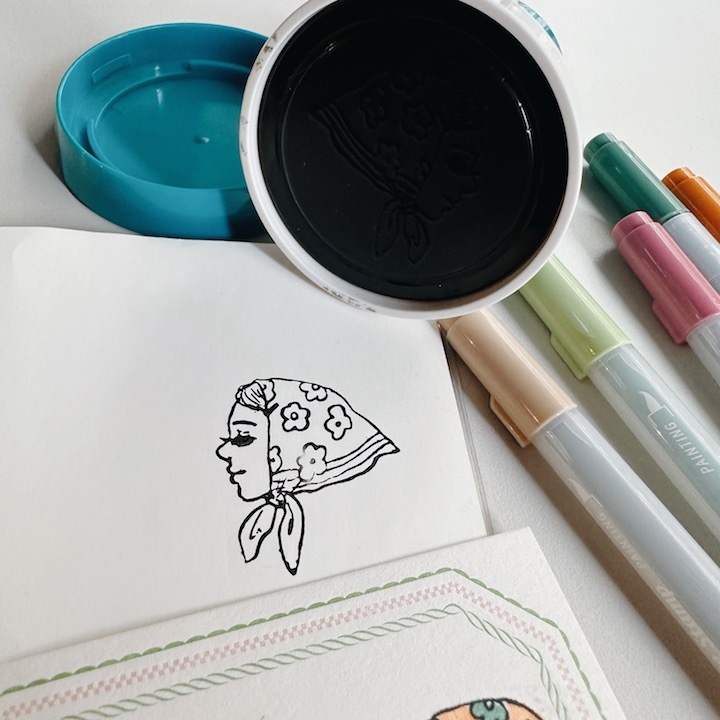 頭巾女孩 Shachihata 甜蜜生活 連續印章｜甜蜜生活