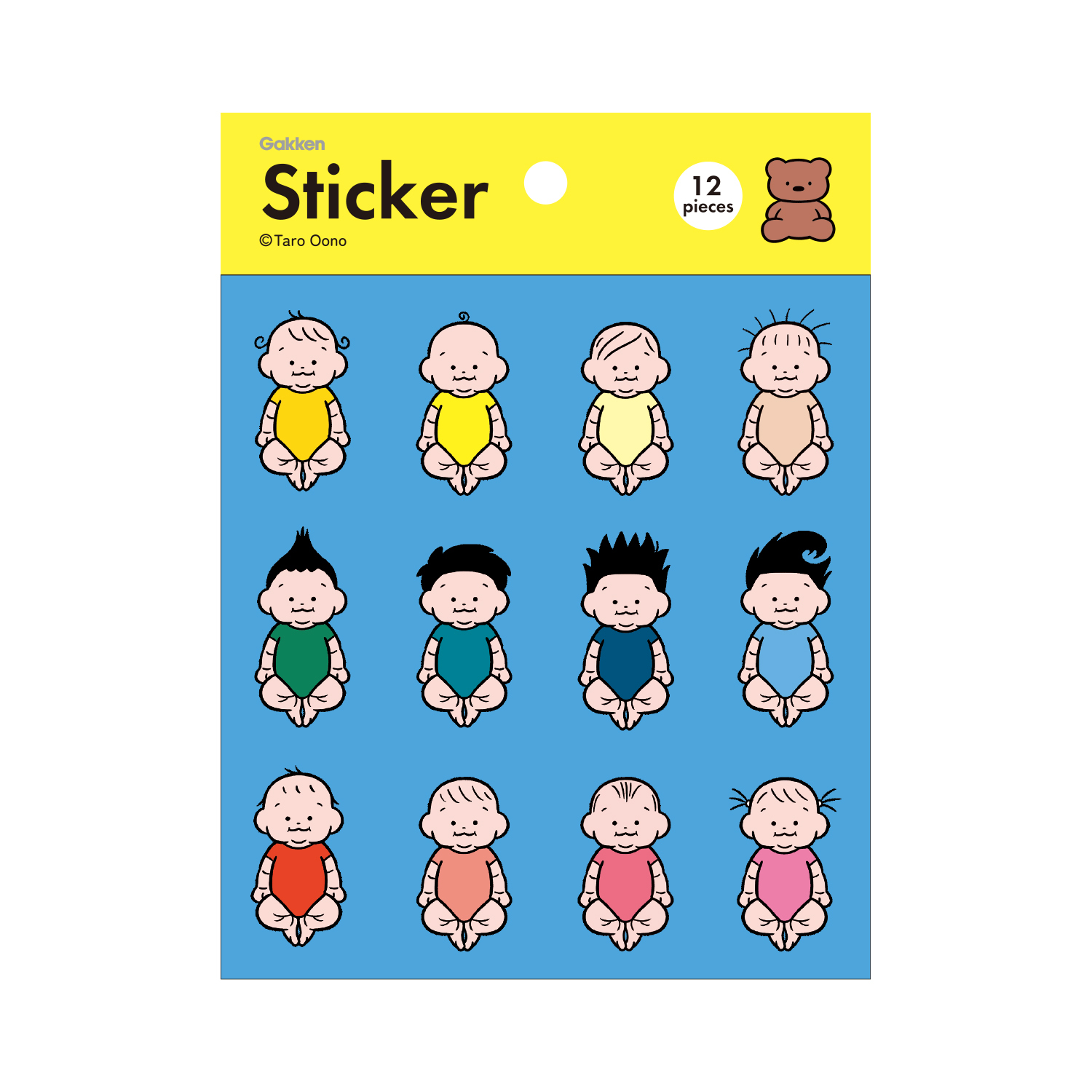 髮型_HELLO BABY 防水貼紙 透明貼紙｜日本 Gakken