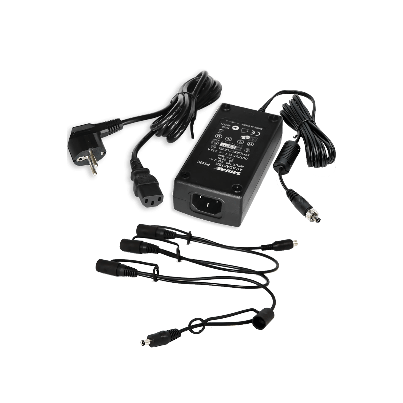 Shure PS124 In-Line Power Supply for Rack-Mountable Shure Wireless Receivers and/or PSM Transmitters