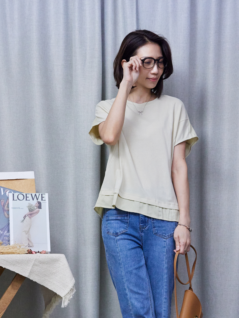 微風感的層次美｜後壓褶設計讓背影更柔和