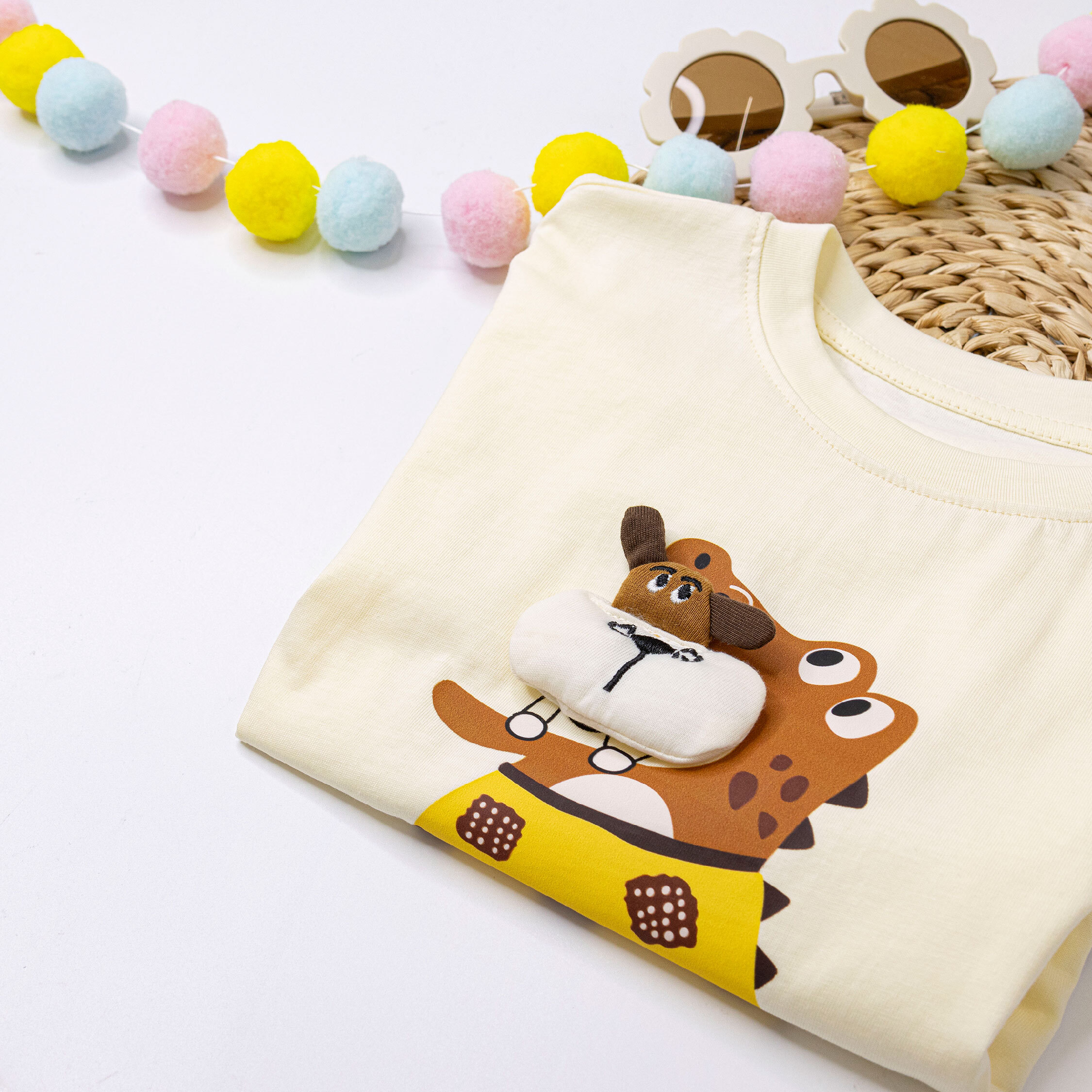 【H50258】狗狗扮鱷魚立體造型上衣