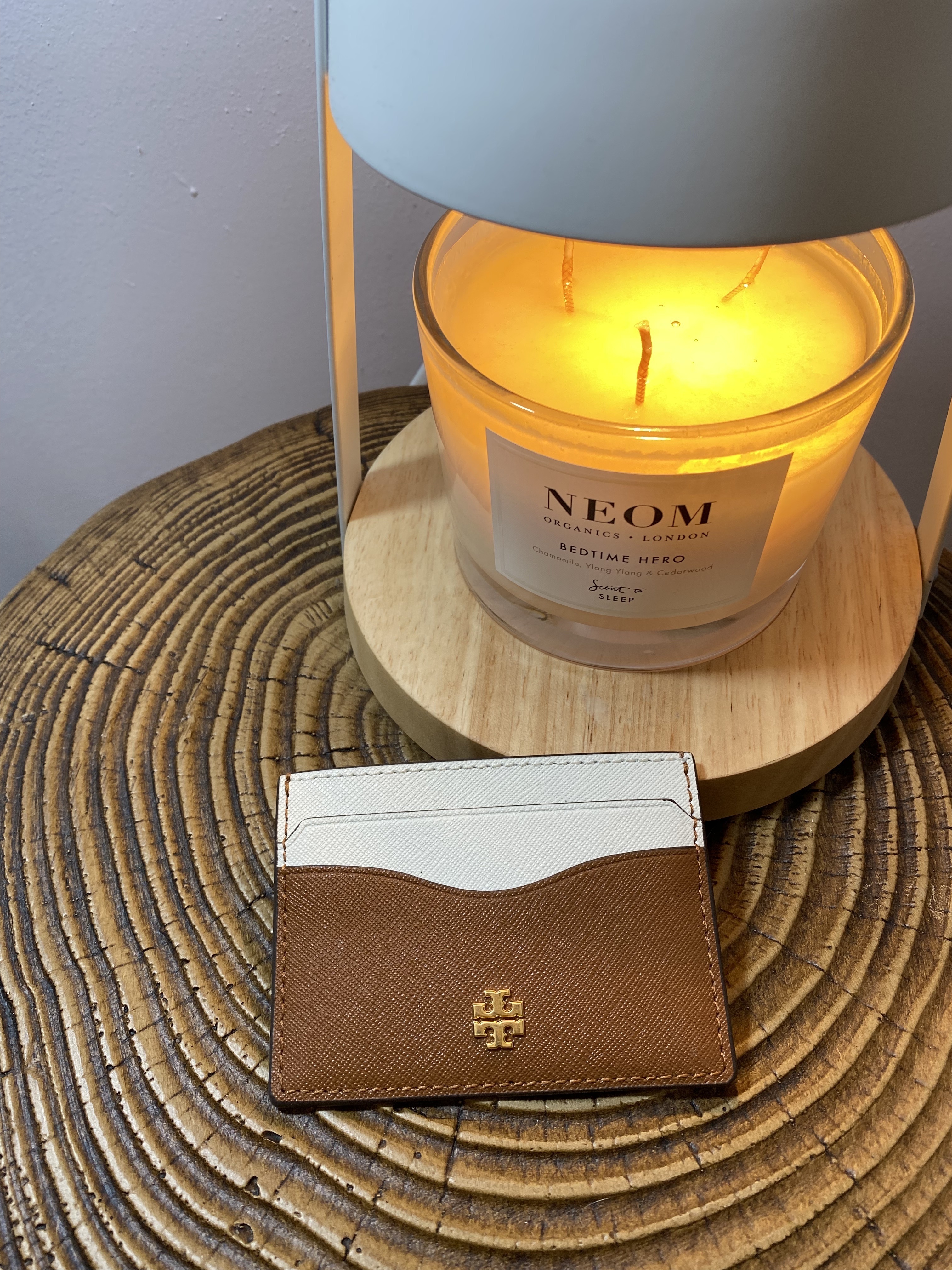 美國現貨 Tory Burch Emerson Color-Block Slim Card Case Gold Logo