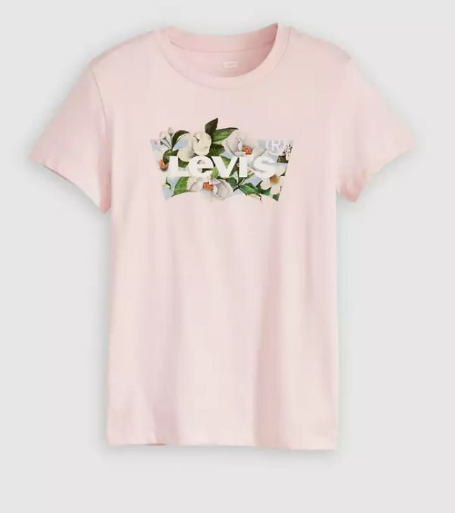 [S] LEVIS CARNATION-PINK GRAPHIC PERFECT T-SHIRT, 173692946-CARNATION/PINK (SLE53)
