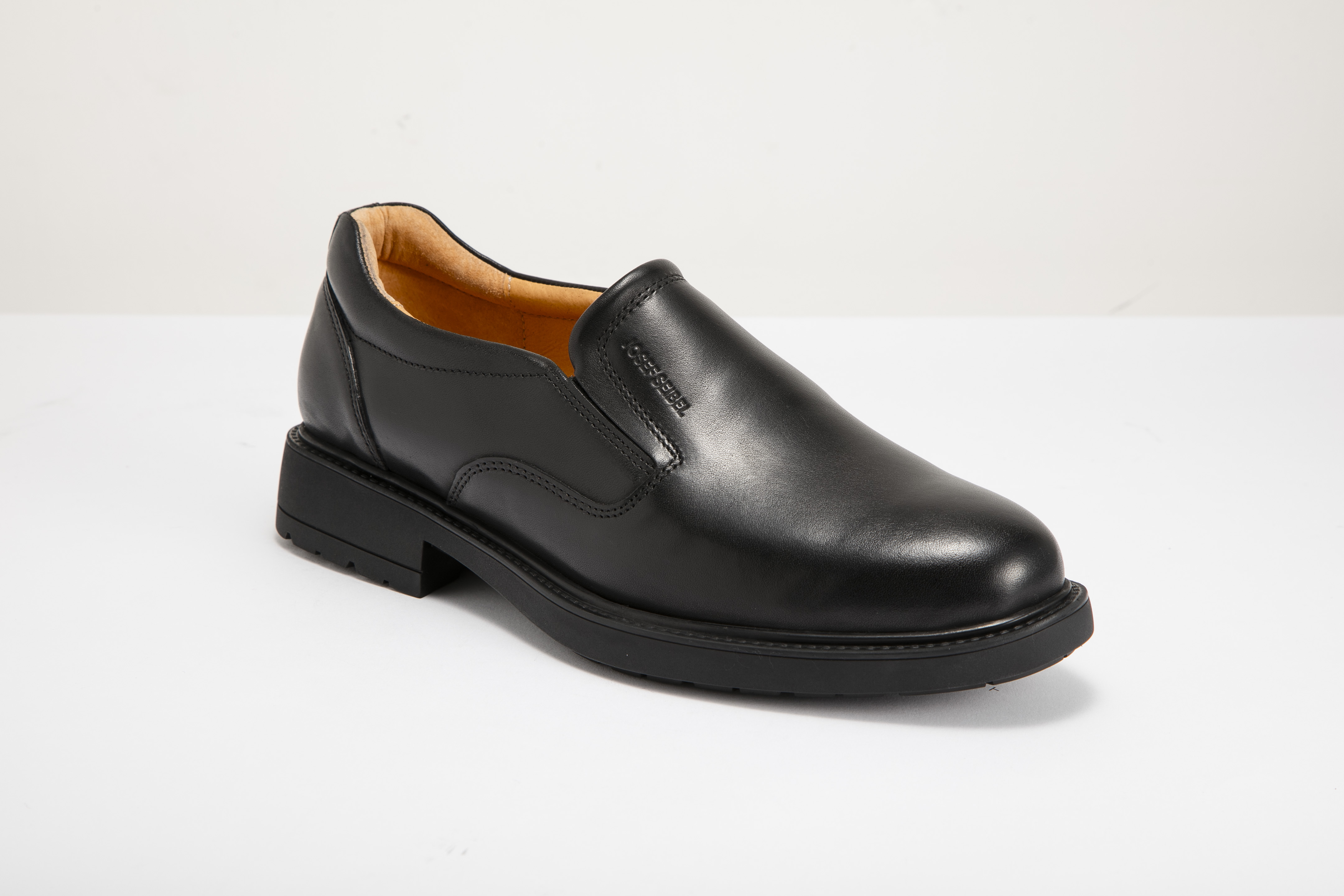 Josef Seibel - 男裝無飾正裝懶人皮鞋 25901324 11-BK