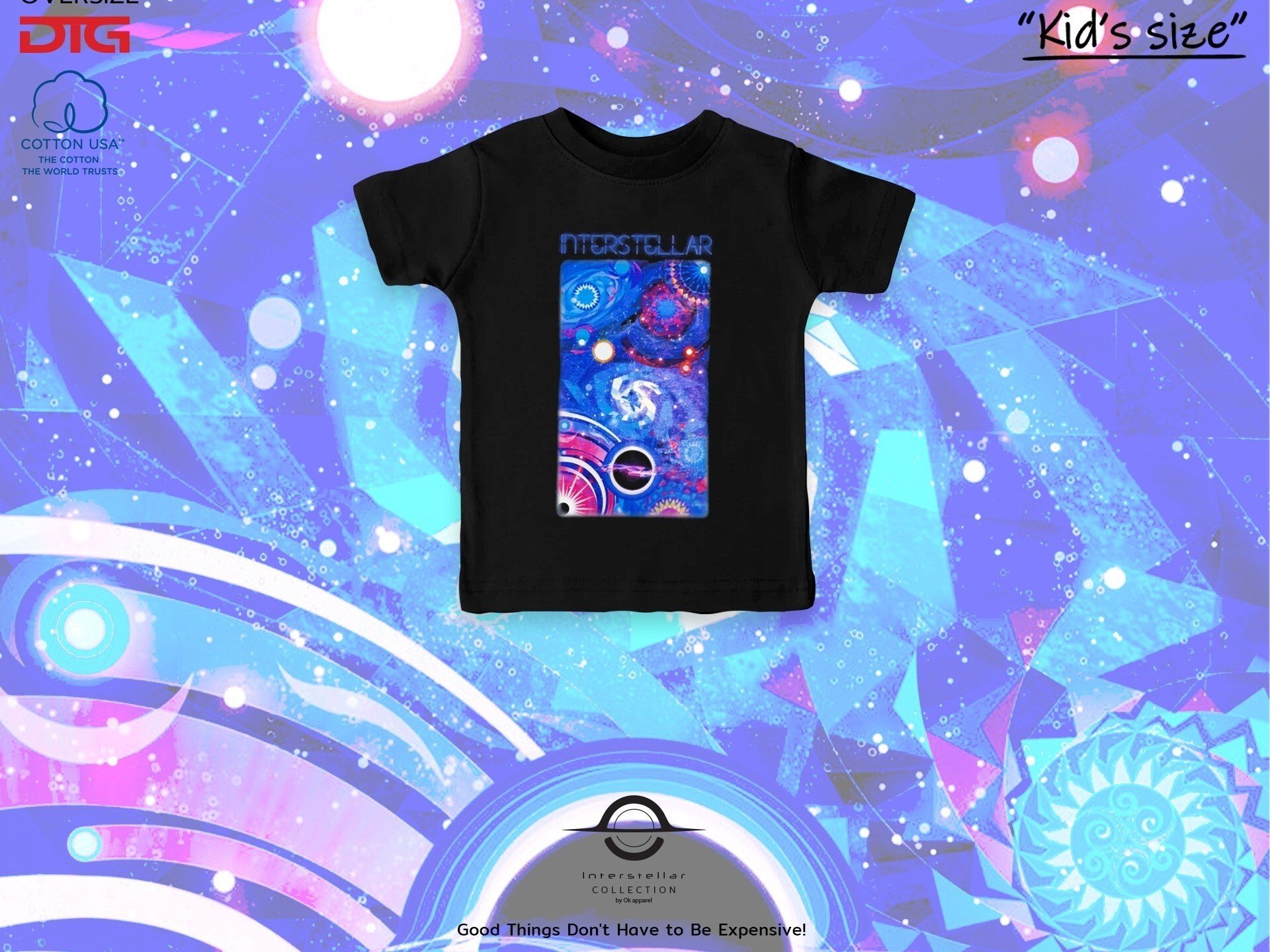 泰國星球夜空小童T-Shirt(T5 T739)