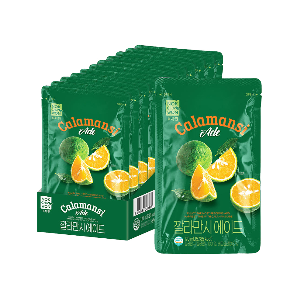 【BK SHOP】綠茶園金橘果汁飲料170ml*10入